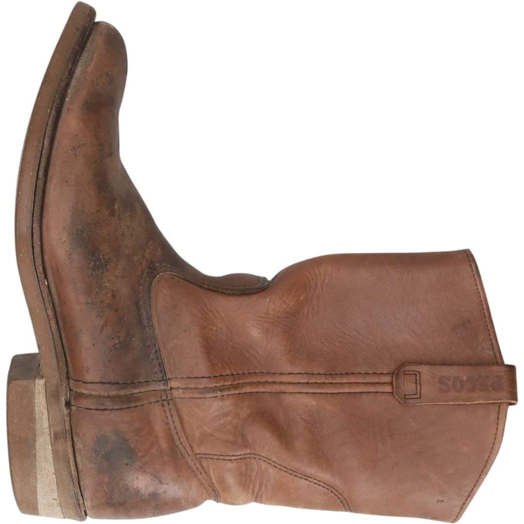 Red Wing 1197 Platform Pecos Boots, Made in USA Men's 26.0cm genuine leather brown type Vintage Second Hand