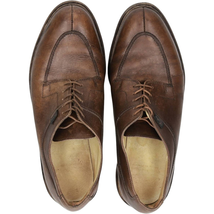 Paraboot Griff II U-tip shoes, made in France, size 9 R Men's 27.5cm unclear brown type Vintage Second Hand