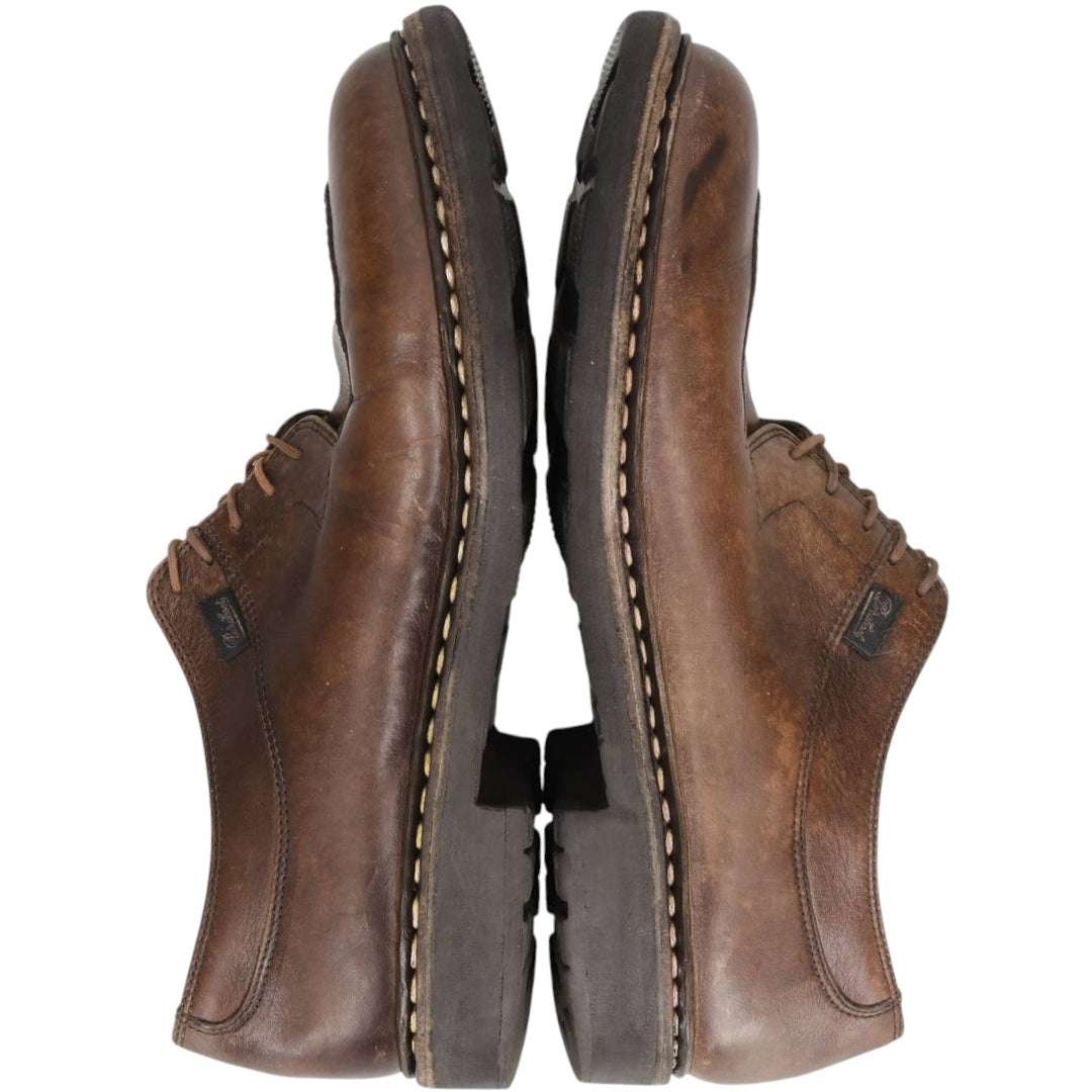 Paraboot Griff II U-tip shoes, made in France, size 9 R Men's 27.5cm unclear brown type Vintage Second Hand