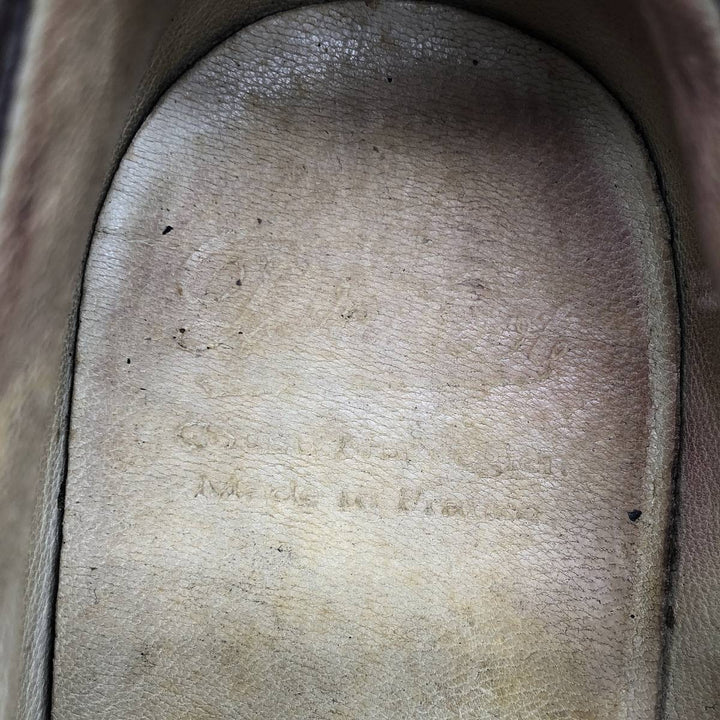 Paraboot Griff II U-tip shoes, made in France, size 9 R Men's 27.5cm unclear brown type Vintage Second Hand