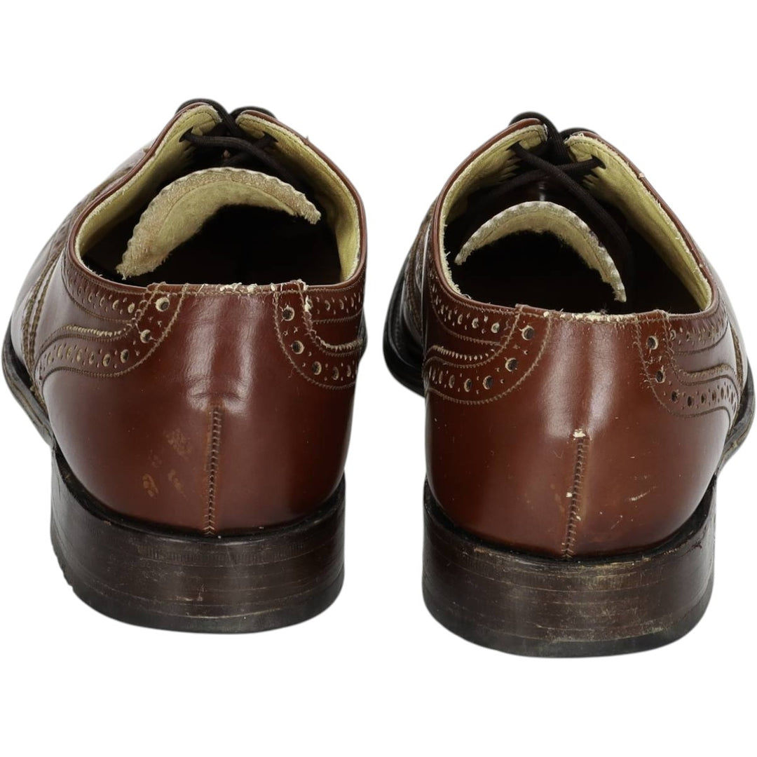Loake full brogue wingtip shoes, made in England. Men's 27.0cm unclear bordeaux Vintage Second Hand
