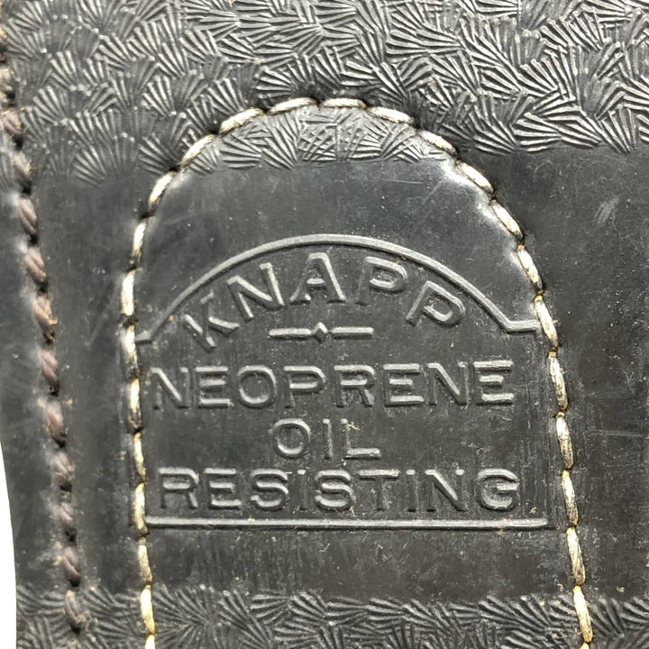 1970s KNAPP Nappa Leather Steel Toe Lace-Up Boots, Men's Size 11.4" (approx.), Vintage /svb001151 Men's 29.0cm unclear black type Vintage Second Hand