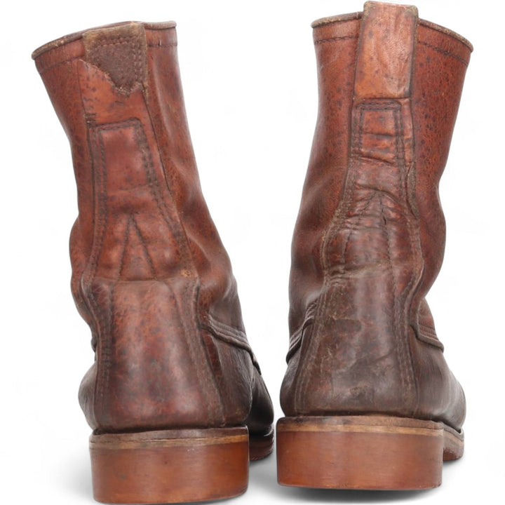 Vintage 60s-70s Red Wing 877 Dog Tag Work Boots, Size 9 1/2B, Men's, 10.8" (approx.) /svb001800 Men's 27.5cm genuine leather brown type Vintage Second Hand