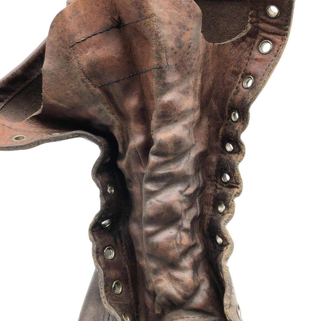 Vintage 60s-70s Red Wing 877 Dog Tag Work Boots, Size 9 1/2B, Men's, 10.8" (approx.) /svb001800 Men's 27.5cm genuine leather brown type Vintage Second Hand