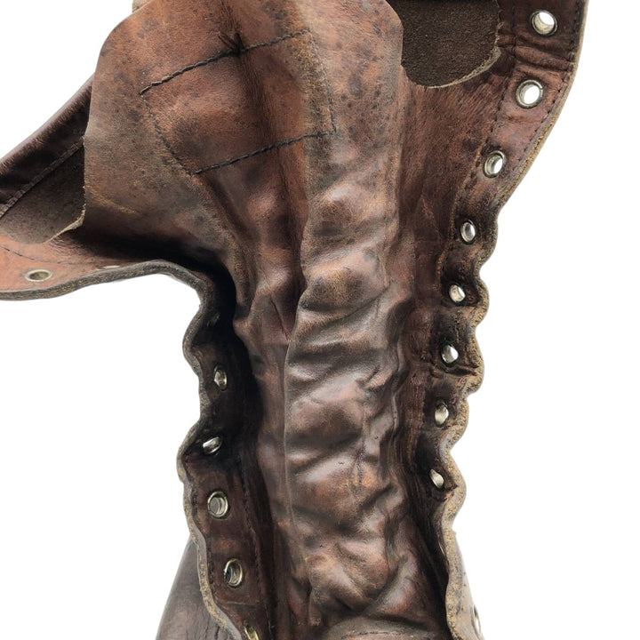 Vintage 60s-70s Red Wing 877 Dog Tag Work Boots, Size 9 1/2B, Men's, 10.8" (approx.) /svb001800 Men's 27.5cm genuine leather brown type Vintage Second Hand