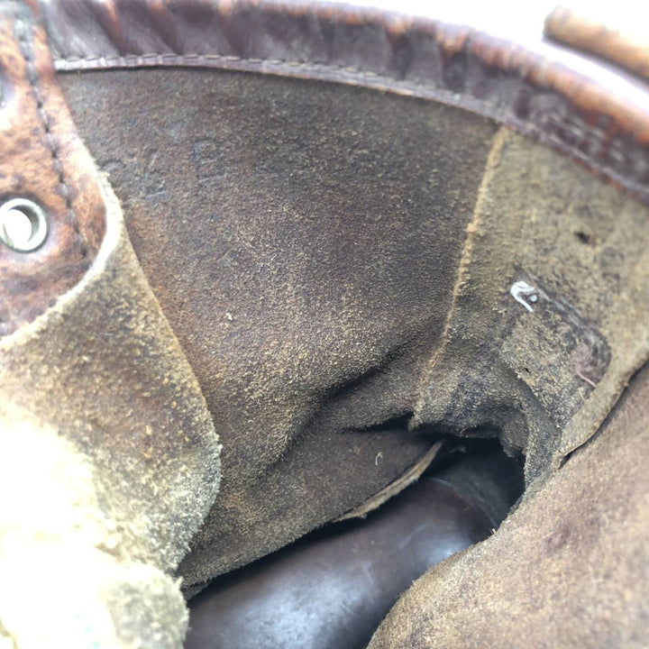 Vintage 60s-70s Red Wing 877 Dog Tag Work Boots, Size 9 1/2B, Men's, 10.8" (approx.) /svb001800 Men's 27.5cm genuine leather brown type Vintage Second Hand