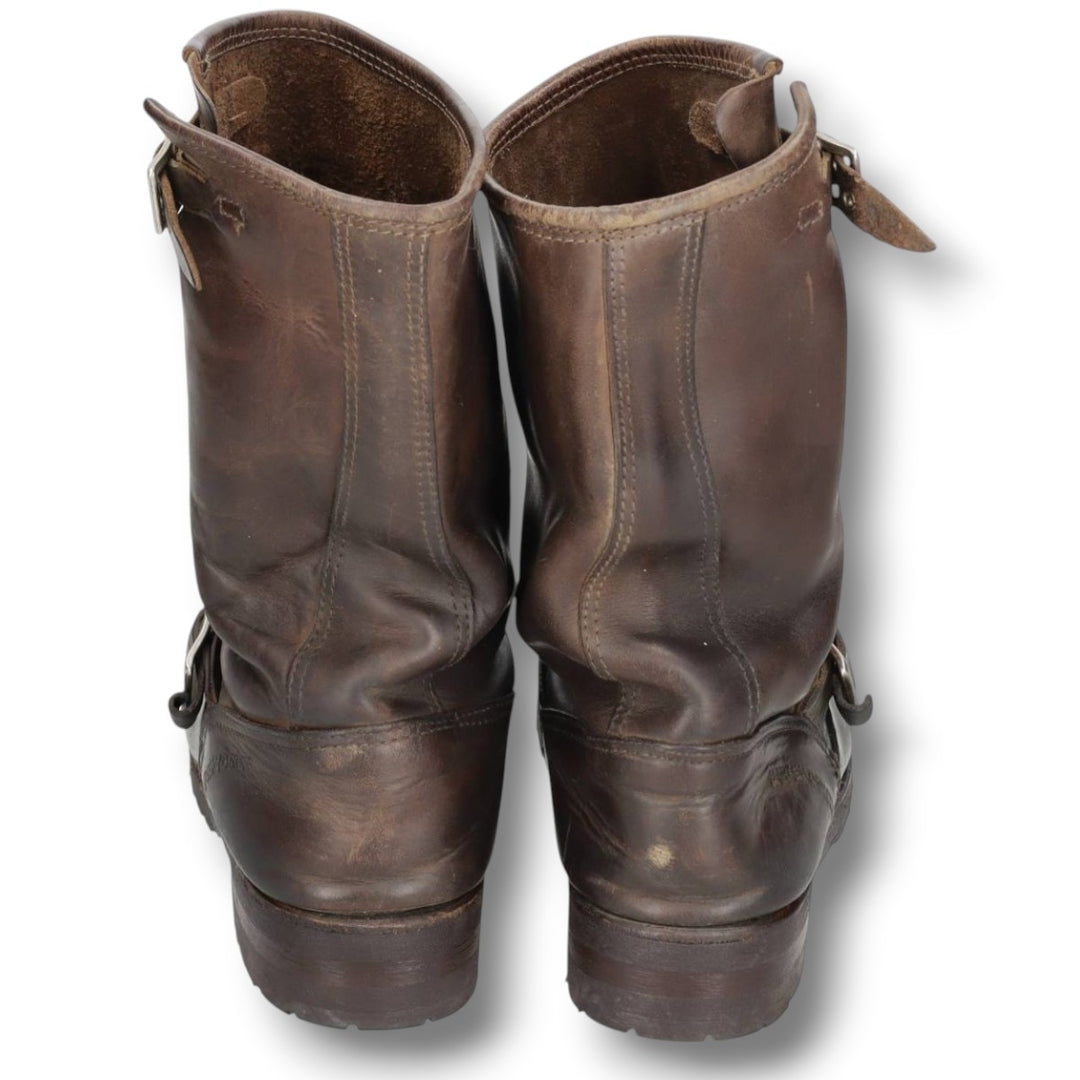 1990s Harley-Davidson Platform Engineer Boots, Made in Italy, Size 41 (Men's 10"), Vintage /svb001804 Men's 25.5cm unclear brown type Vintage Second Hand