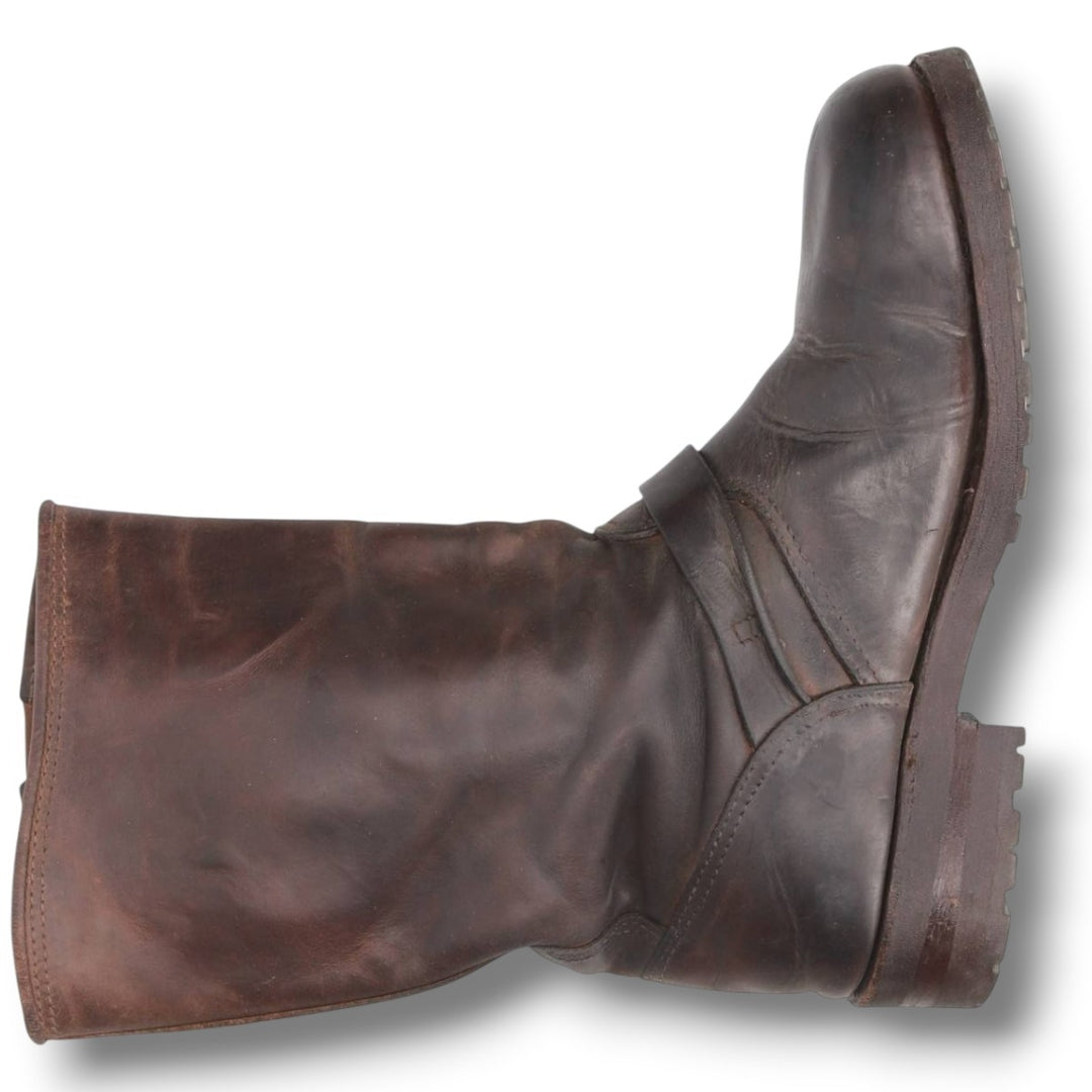 1990s Harley-Davidson Platform Engineer Boots, Made in Italy, Size 41 (Men's 10"), Vintage /svb001804 Men's 25.5cm unclear brown type Vintage Second Hand