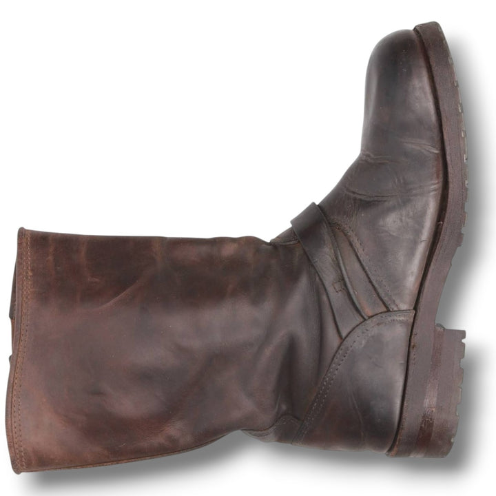1990s Harley-Davidson Platform Engineer Boots, Made in Italy, Size 41 (Men's 10"), Vintage /svb001804 Men's 25.5cm unclear brown type Vintage Second Hand