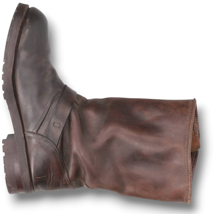1990s Harley-Davidson Platform Engineer Boots, Made in Italy, Size 41 (Men's 10"), Vintage /svb001804 Men's 25.5cm unclear brown type Vintage Second Hand