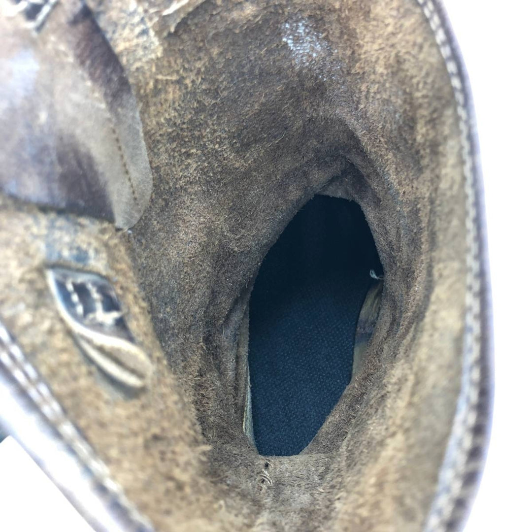 1990s Harley-Davidson Platform Engineer Boots, Made in Italy, Size 41 (Men's 10"), Vintage /svb001804 Men's 25.5cm unclear brown type Vintage Second Hand