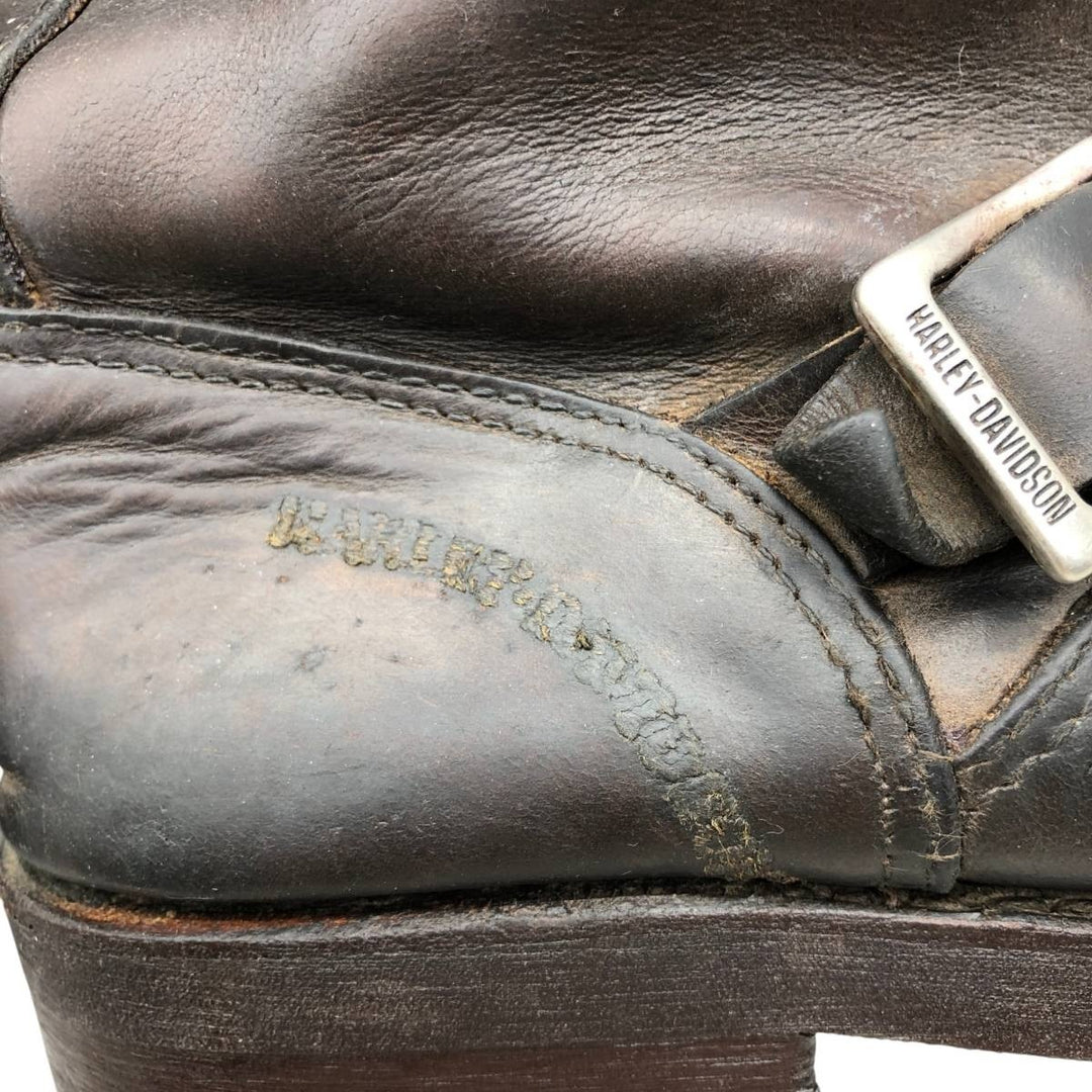 1990s Harley-Davidson Platform Engineer Boots, Made in Italy, Size 41 (Men's 10"), Vintage /svb001804 Men's 25.5cm unclear brown type Vintage Second Hand