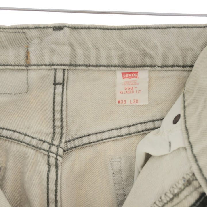 90'S Levi's 550 Relaxed Fit Tapered Jeans Denim Pants Made in USA Men's W33 Vintage /taa000293