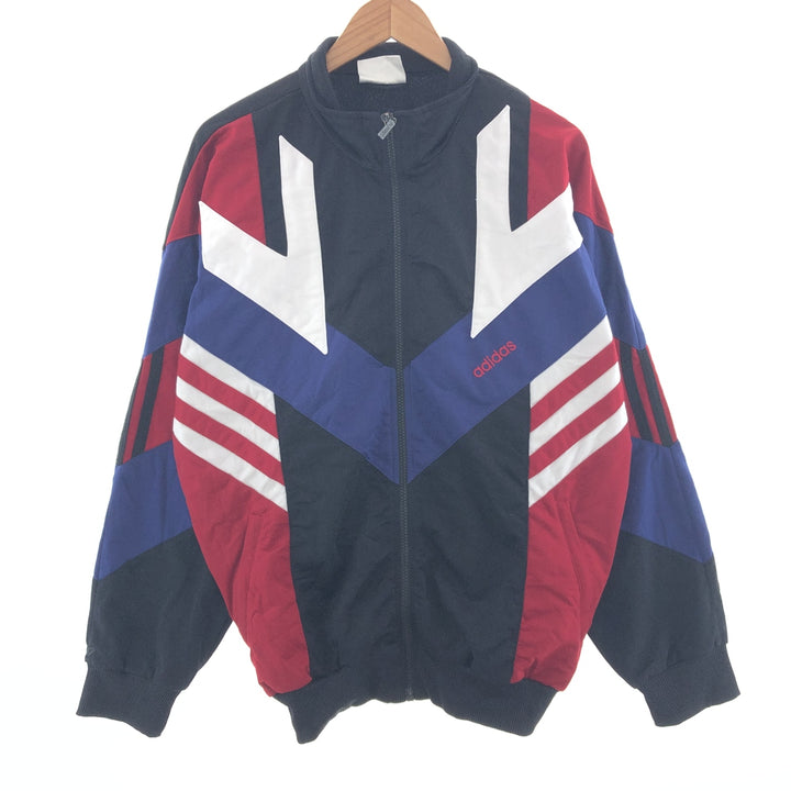 80'S Adidas Jersey Track Jacket Men's M Vintage /taa000392