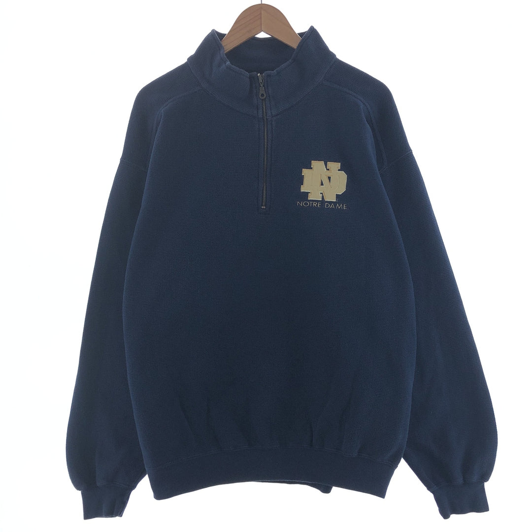 Jansport Notre Dame University Half Zip Sweatshirt, Men's XL /taa000484