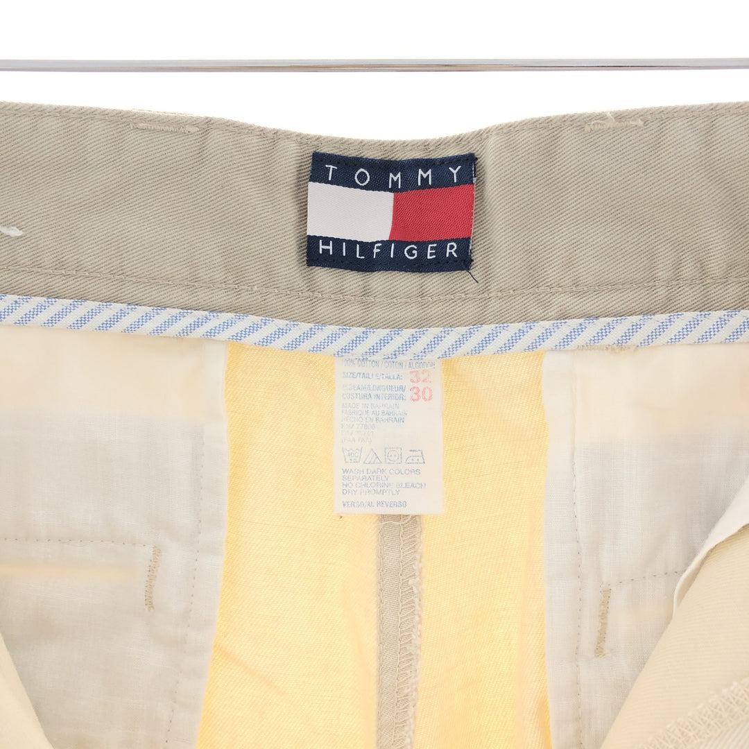 90'S Tommy Hilfiger Two-pleat Chino Pants Men's W33 Vintage /taa000549