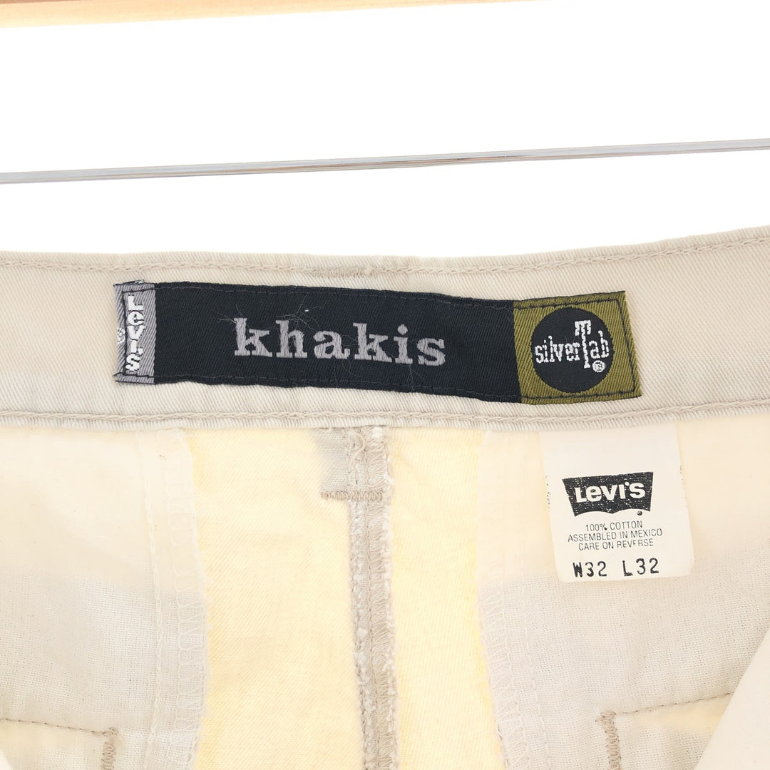 90'S Levi's SILVER TAB KHAKIS Chino Pants Men's W33 Vintage /taa000555