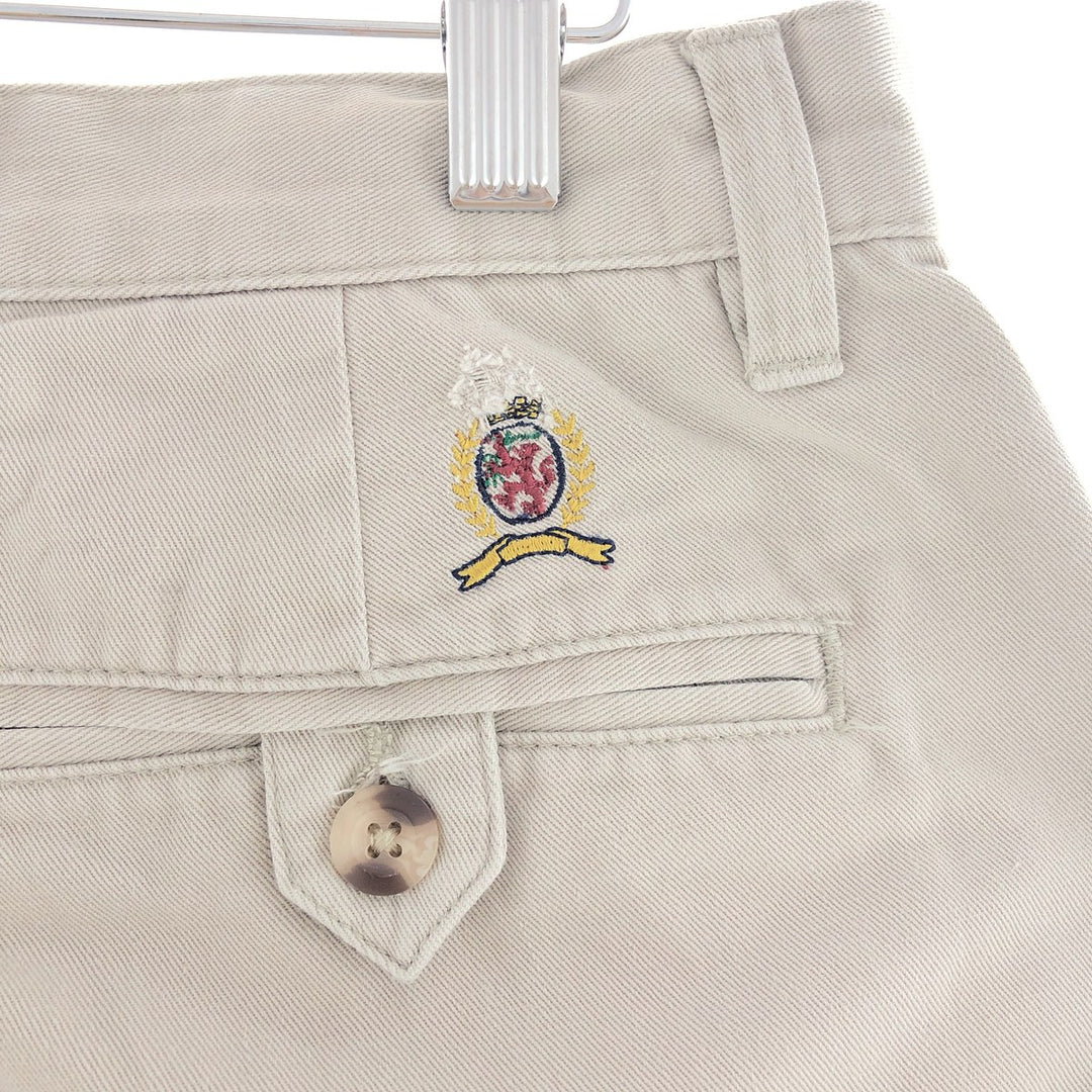 90'S Tommy Hilfiger Two-pleat Chino Pants Men's W33 Vintage /taa000656