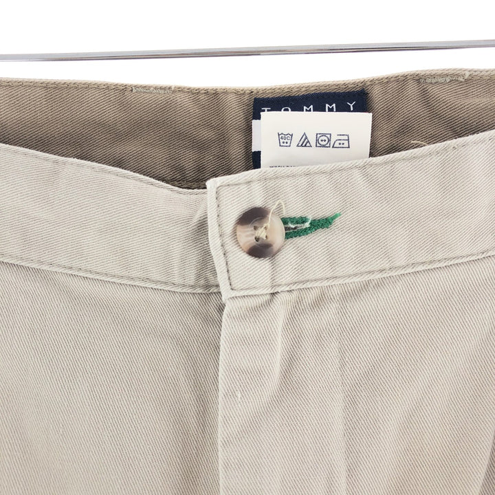 90'S Tommy Hilfiger Two-pleat Chino Pants Men's W33 Vintage /taa000656