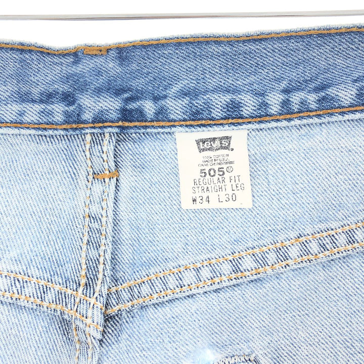 Levi's 505 Jeans Tapered Denim Pants Made in USA Men's W34 /taa000710