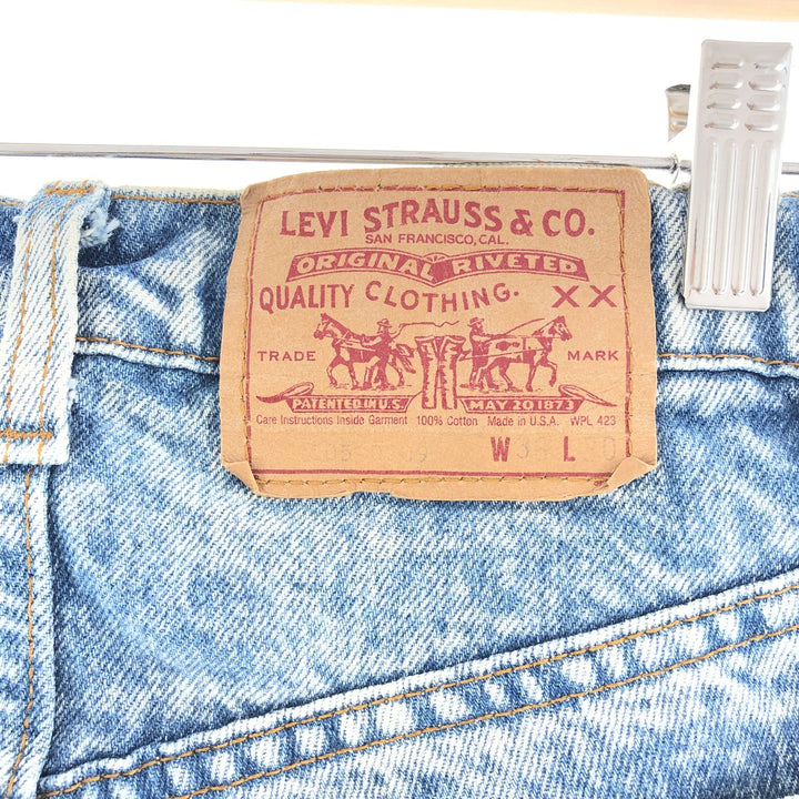 90'S Levi's 505-0209 Chemical Wash Tapered Jeans Denim Pants Made in USA Men's W32 Vintage /taa000713