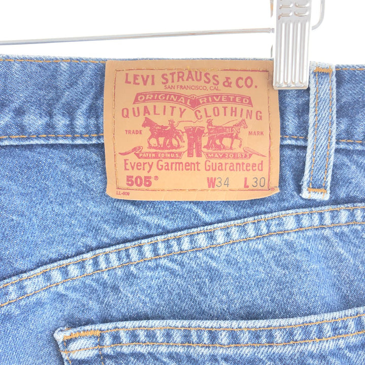 90'S Levi's 505 REGULAR FIT STRAIGHT LEG tapered jeans denim pants men's w34 vintage /taa000744