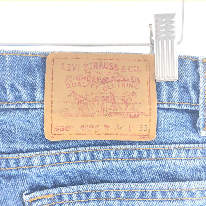 90'S Levi's 550 Relaxed Fit Tapered Leg Tapered Jeans Denim Pants Made in USA Men's W36 Vintage /taa000761