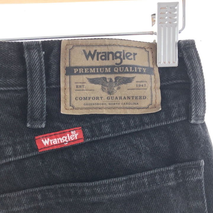 Wrangler Black Jeans Straight Denim Pants Men's W34 /taa000780