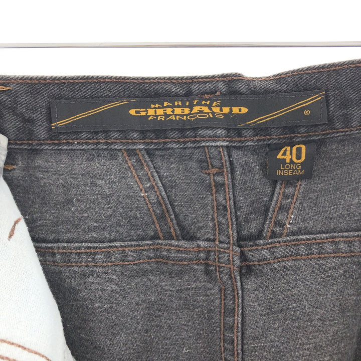 Big size 90'S MARITHE FRANCOIS GIRBAUD black jeans denim pants made in USA men's w40 vintage /taa000805