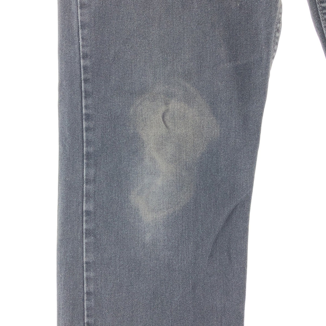 00'S Levi's 505 REGULAR FIT STRAIGHT LEG black jeans tapered denim pants men's w35 /taa000807