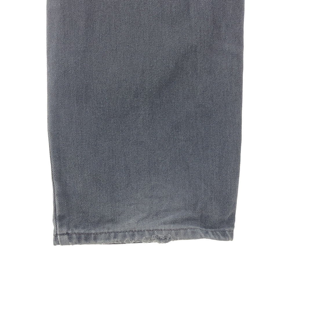 00'S Levi's 505 REGULAR FIT STRAIGHT LEG black jeans tapered denim pants men's w35 /taa000807