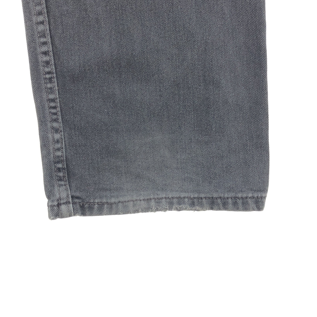 00'S Levi's 505 REGULAR FIT STRAIGHT LEG black jeans tapered denim pants men's w35 /taa000807