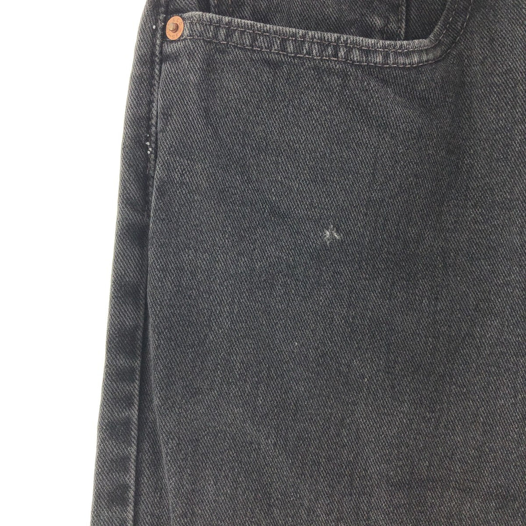 00'S Levi's 550 Relaxed Fit Black Jeans Tapered Denim Pants Men's w30 /taa000828