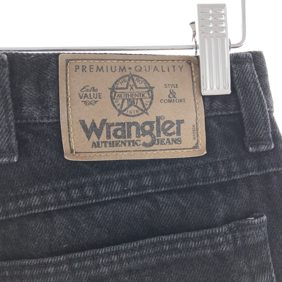 Wrangler Black Jeans Denim Pants Made in USA Men's W35 /taa000846