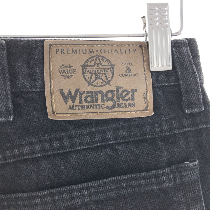 Wrangler Black Jeans Denim Pants Made in USA Men's W35 /taa000846