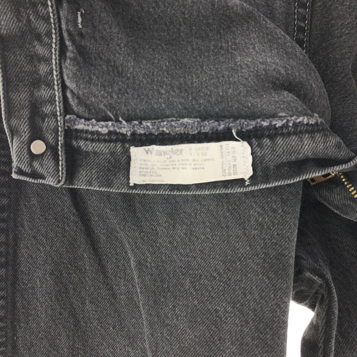 90'S Wrangler Black Jeans Denim Pants Made in USA Men's W36 Vintage /taa000866