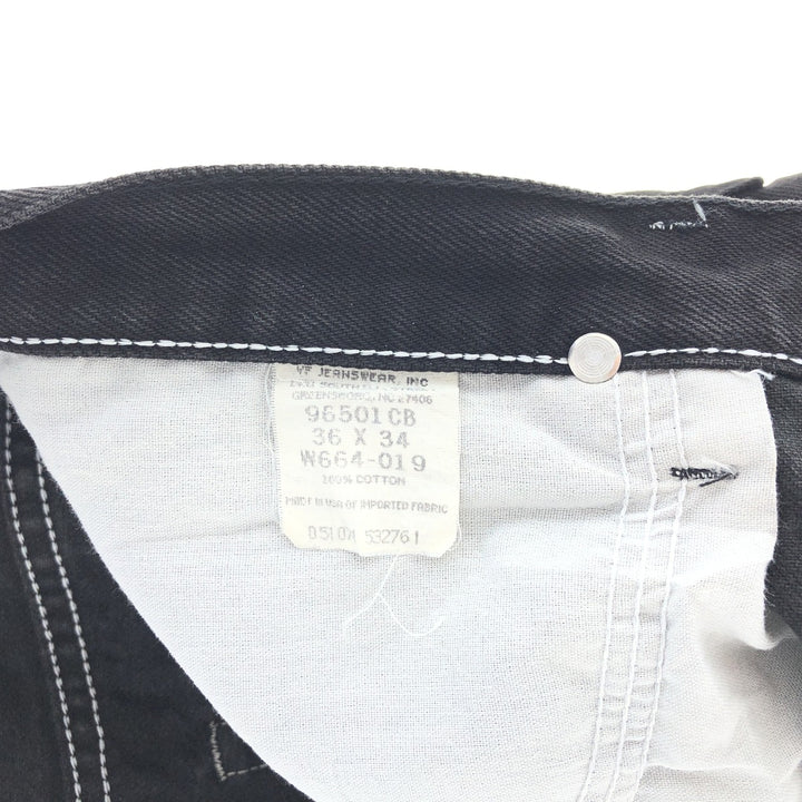 90'S Wrangler Black Jeans Denim Pants Made in USA Men's W34 Vintage /taa000876