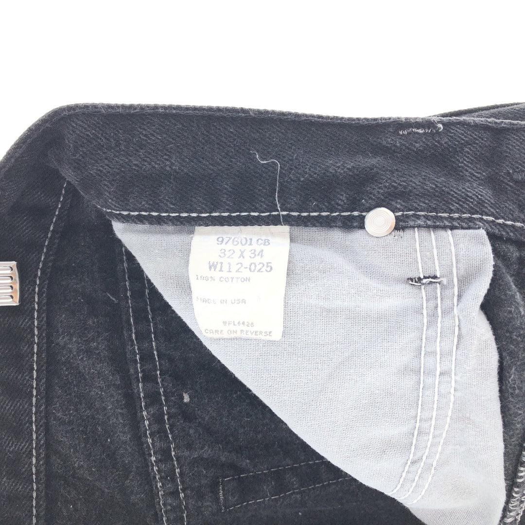 90'S Wrangler Black Jeans Denim Pants Made in USA Men's W30 Vintage /taa000897