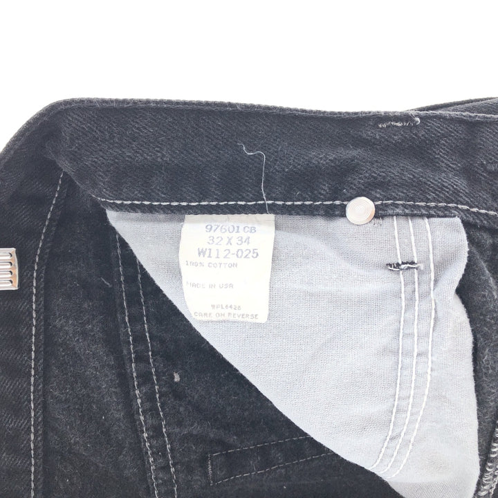 90'S Wrangler Black Jeans Denim Pants Made in USA Men's W30 Vintage /taa000897
