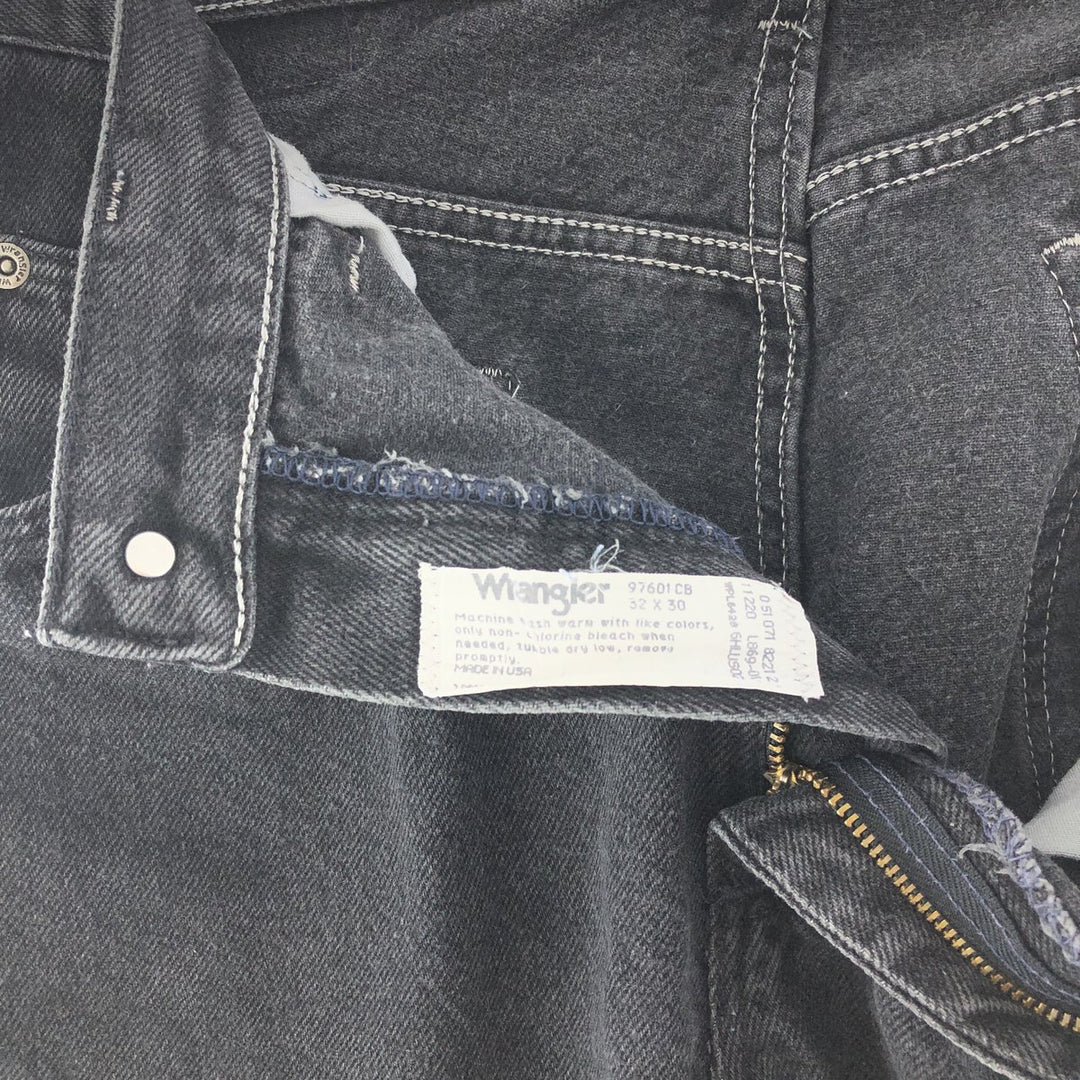 90'S Wrangler Black Denim Pants Made in USA Men's W32 Vintage /taa000950