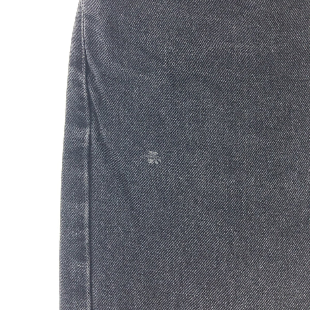 Levi's 505 REGULAR FIT STRAIGHT LEG black jeans tapered denim pants men's w36 /taa000963