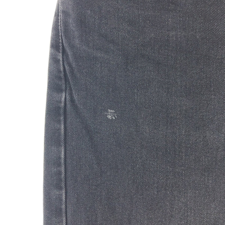 Levi's 505 REGULAR FIT STRAIGHT LEG black jeans tapered denim pants men's w36 /taa000963