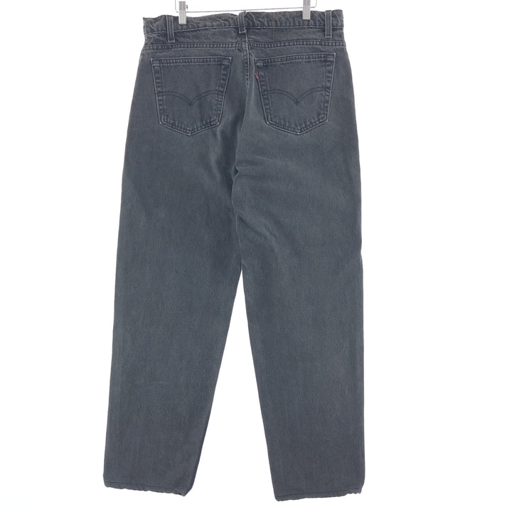 90'S Levi's 550 Relaxed Fit Tapered Leg Black Jeans Tapered Denim Pants Made in USA Men's w35 /taa000964