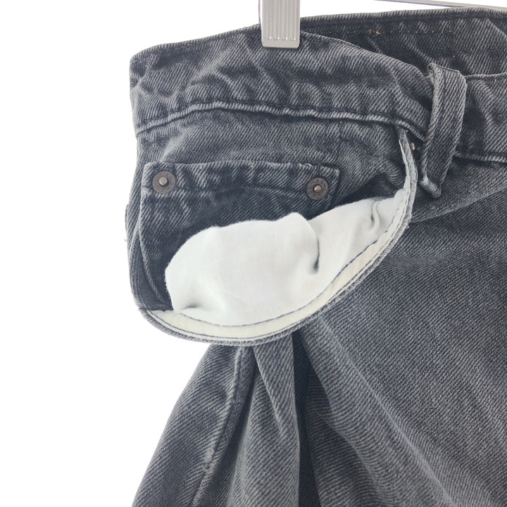 90'S Levi's 550 Relaxed Fit Tapered Leg Black Jeans Tapered Denim Pants Made in USA Men's w35 /taa000964