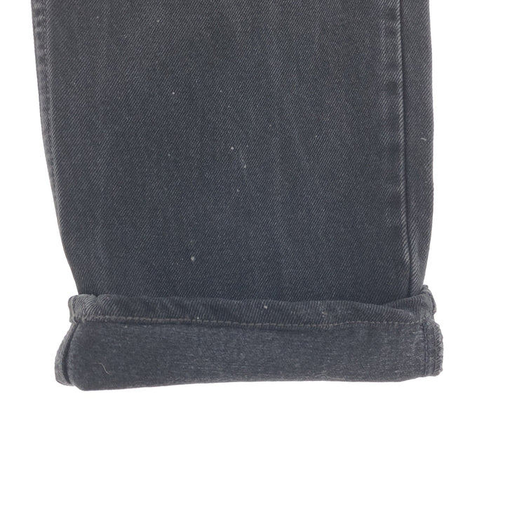 90'S Levi's 505 REGULAR FIT STRAIGHT LEG black jeans tapered denim pants men's w32 /taa000981