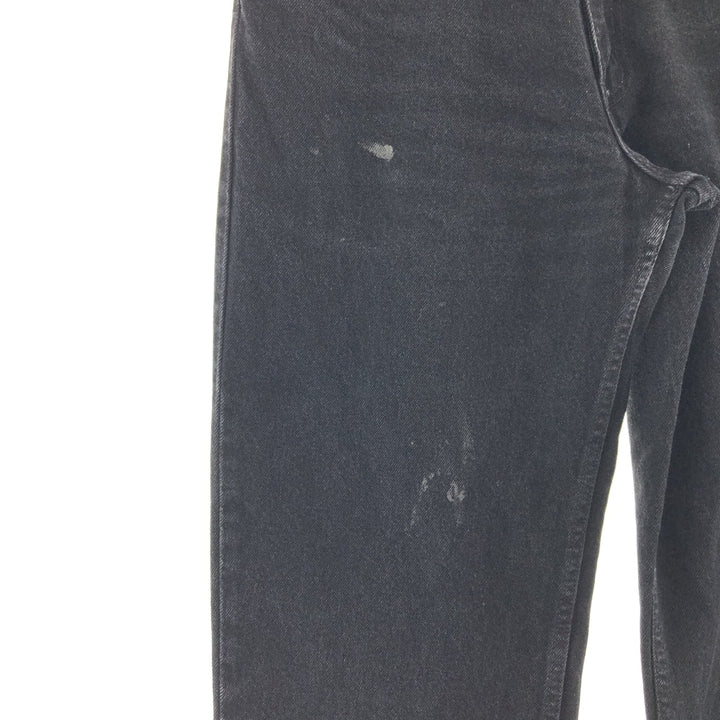 90'S Levi's 550 Relaxed Fit Tapered Leg Black Jeans Tapered Denim Pants Made in Canada Men's w35 /taa000986