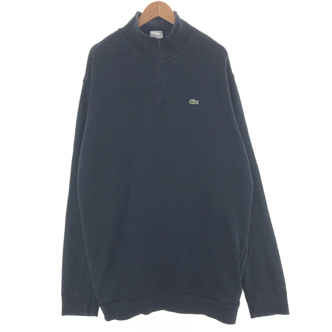 Big size Lacoste LACOSTE half zip sweatshirt trainer men's XXXL /taa001120