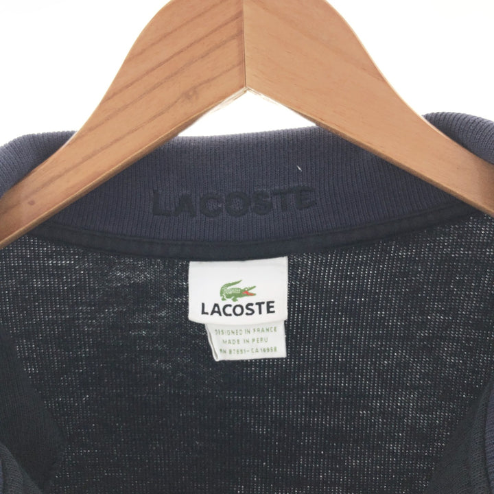 Big size Lacoste LACOSTE half zip sweatshirt trainer men's XXXL /taa001120