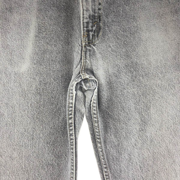 90'S Levi's 505-0259 Black Denim Tapered Denim Pants Made in USA Men's W34 Vintage /taa001215