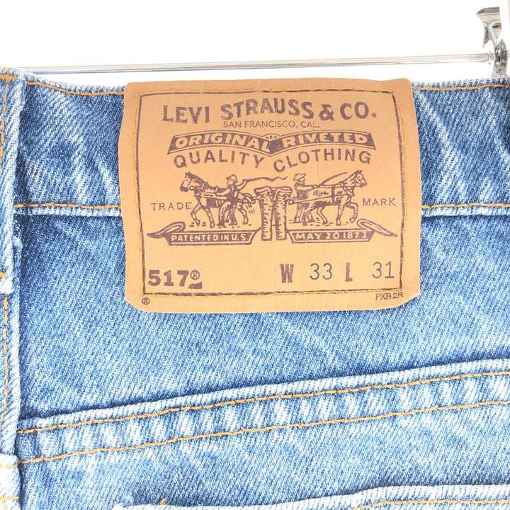 90'S Levi's 20517-0217 Orange Tab Bootcut Jeans Denim Pants Made in USA Men's W32 Vintage /taa001388